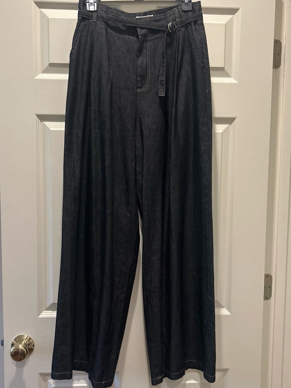 Wide Leg Women’s Jeans Flare Pant - Black